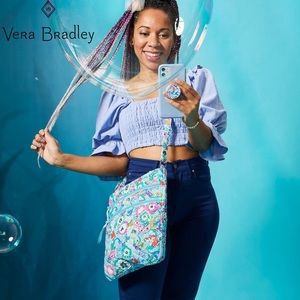 Vera Bradley x Disney Ariel Floral Triple Zip Hipster Crossbody